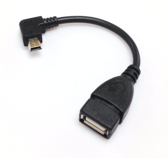miniUSB ho -тактный кабель OTG кабель 90 раз L type miniUSB( мужской )-USB-A( женский ) изменение адаптер _