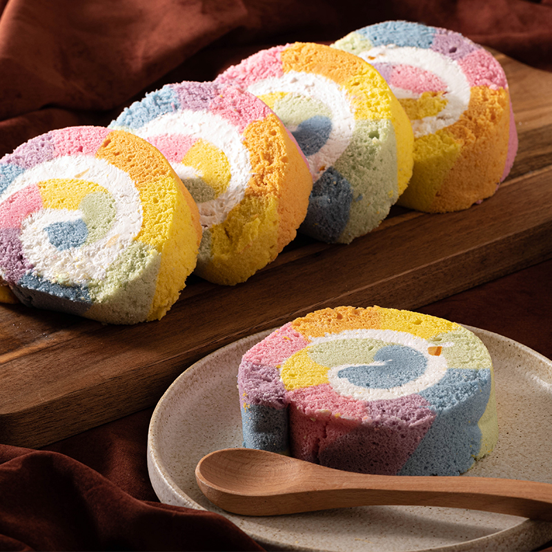  Gifu new .. Rainbow roll cake l your order sweets gift present HIS ID:SN0058