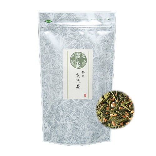  Shizuoka префектура производство зеленый чай. чай с рисовыми зернами 200g(100g×2) почтовая доставка бесплатная доставка чай лист местного производства рис Shizuoka one монета японский чай 