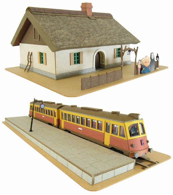 さんけい みにちゅあーとキット（1/150）千と千尋の神隠し 銭婆の家と海原電鉄 MK07-07の商品画像
