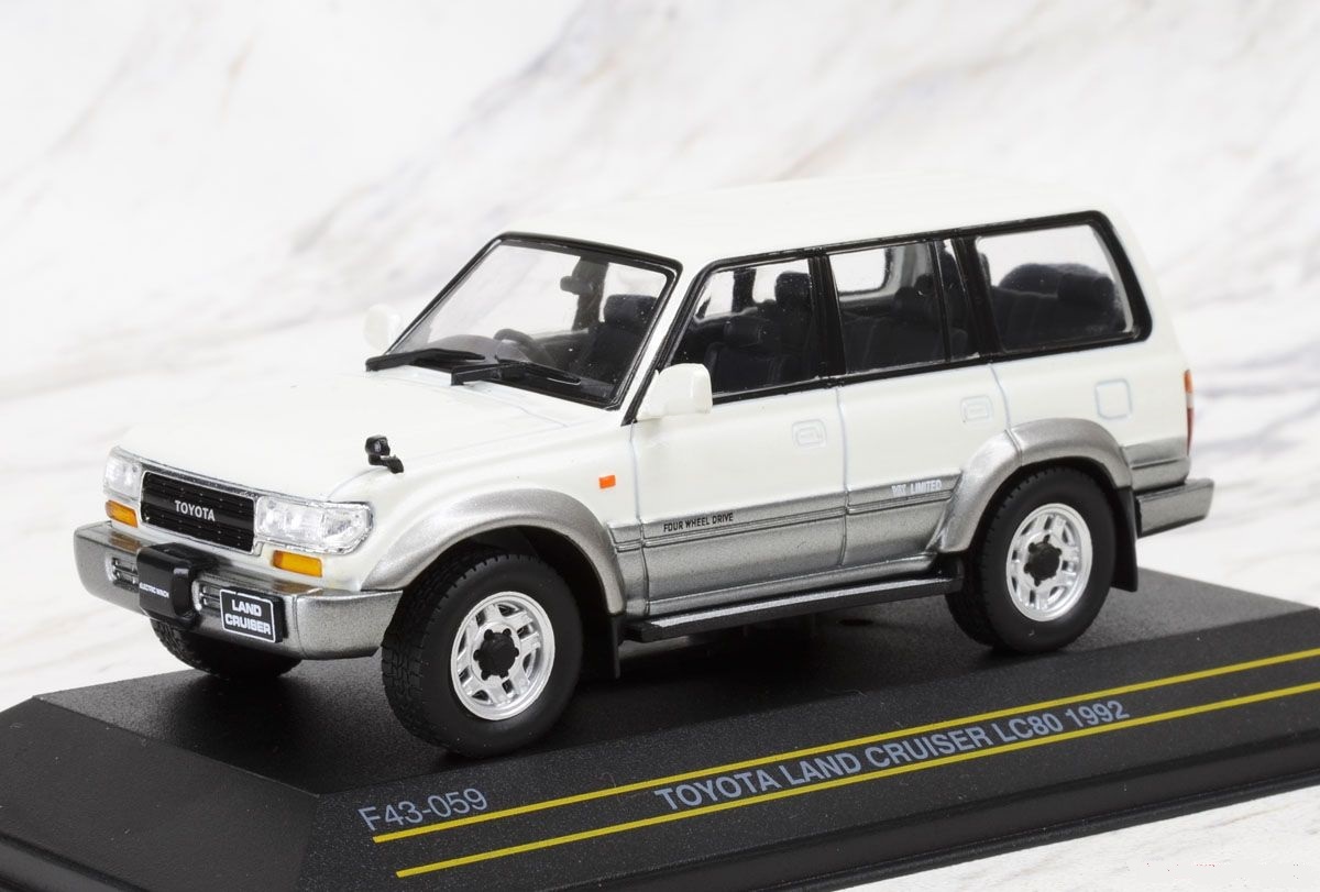 トヨタ ランドクルーザー LC80 1992 ホワイト/グレイ （1/43スケール