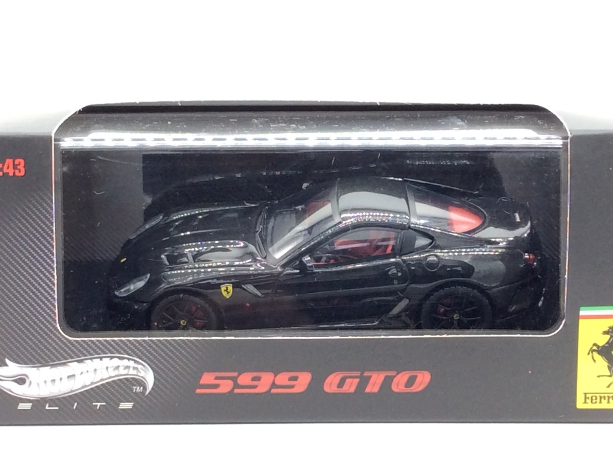 MATTEL フェラーリ 599GTO 2010（ブラック）エリート （1/43スケール MT6932T） おもちゃのミニカー - 最安値