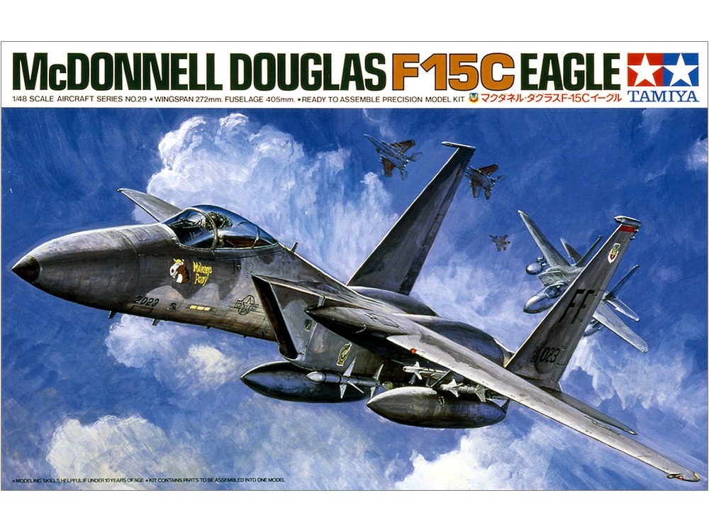 タミヤ マクダネル・ダグラス F-15Cイーグル（1/48スケール 傑作機 61029） ミリタリー模型の商品画像