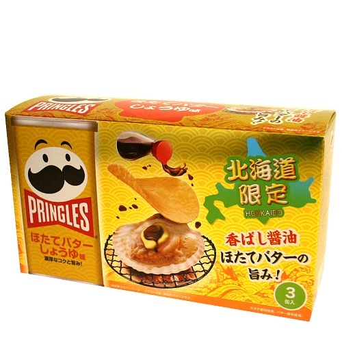 PRINGLES プリングルス 北海道限定 ほたてバターしょうゆ味（53g×3缶入セット）1個 スナック菓子の商品画像