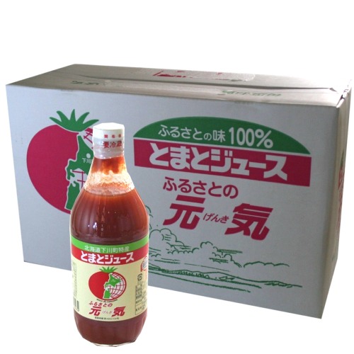 北海道下川町 とまとジュース ふるさとの元気 500ml×10本 瓶 野菜ジュースの商品画像