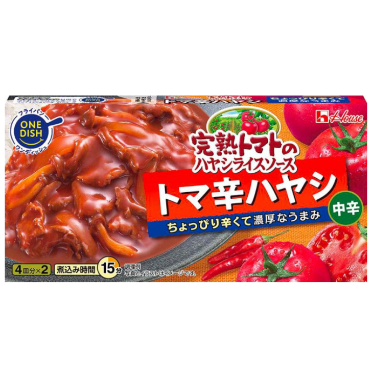 ハウス食品 完熟トマトのハヤシライスソース トマ辛ハヤシ 151g×10個の商品画像