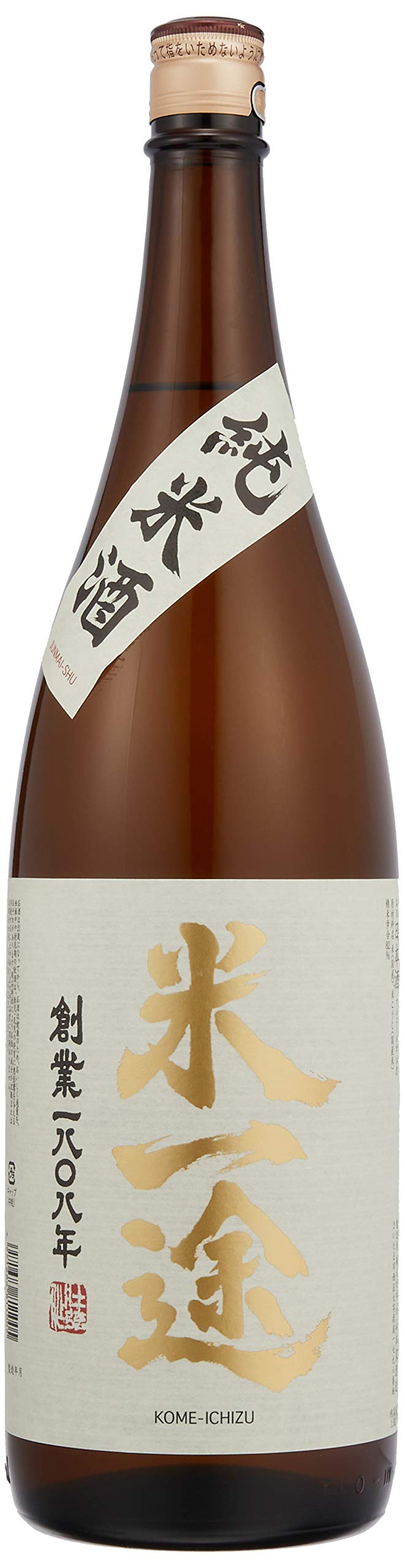 米一途 純米酒 1800mlびん 1ケース（6本）の商品画像
