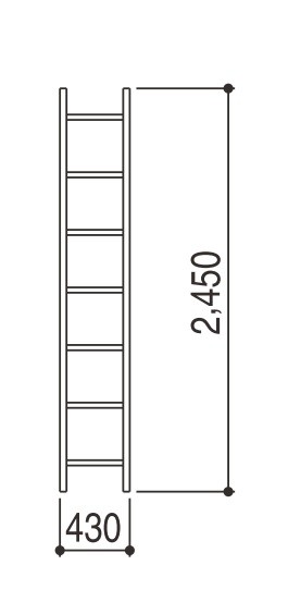 YKKAP wall экстерьер aluminium лестница ek старт LAP II корпус единица :[ ширина 430mm× высота 2450mm] YKK стена установка лестница .. лестница магазин сверху ta LAP 