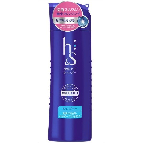 P&G h＆s（旧パッケージ）モイスチャー シャンプー ボトル 190ml×1個 h&s レディースヘアシャンプーの商品画像