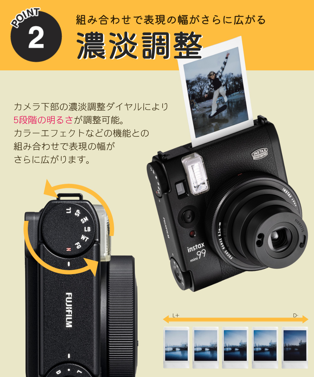  Fuji Film Cheki instax mini 99 black instant camera 