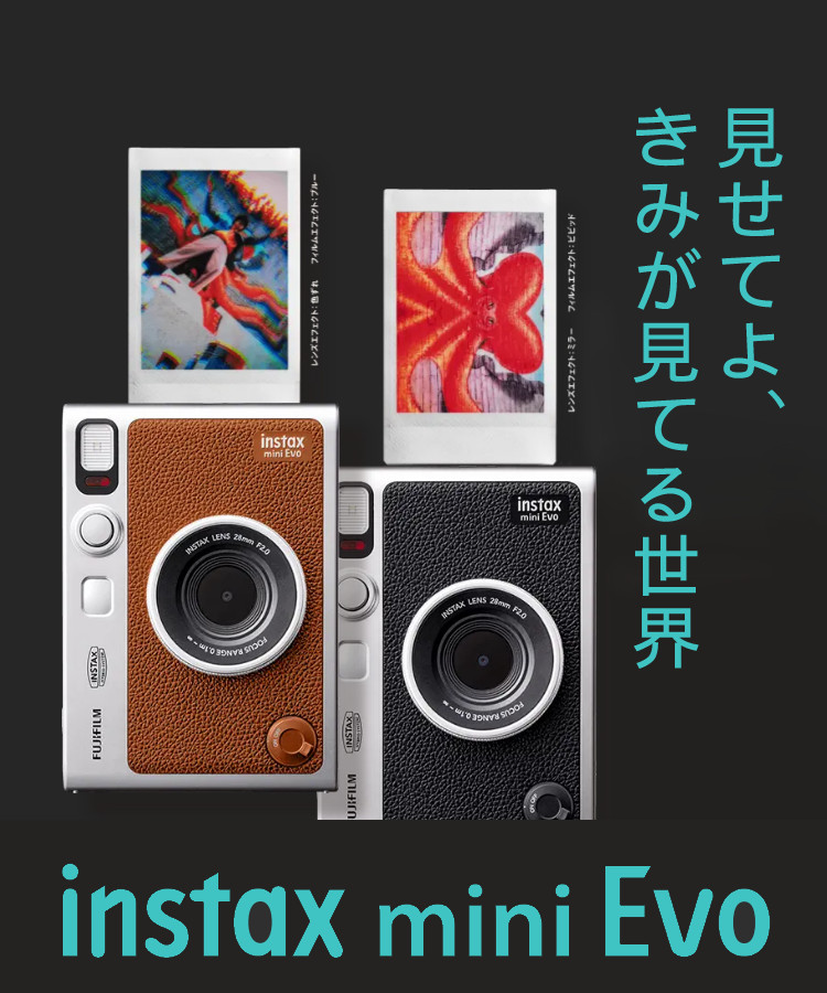  Fuji Film Cheki instax mini Evo Hybrid instant camera 5 point set 