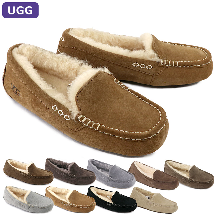 UGG UGG обувь мокасины ANSLEY Anne потертость - мутон овчина новый цвет стандартный товар женский новый продукт 