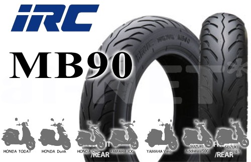  free shipping IRC Inoue rubber MB90 80/100-10 46J TL front / rear 121093 bike tire front tire rear tire 