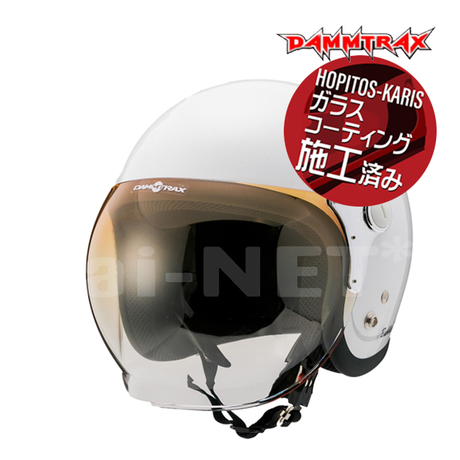 DAMMTRAX BUBBLE BEE フリー（57-60cm未満） パールホワイト バイク用　ジェットヘルメットの商品画像