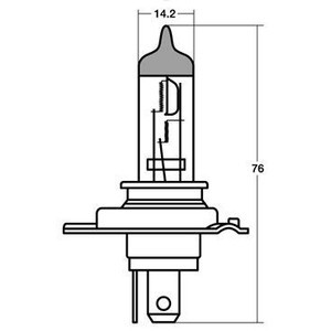  Virago STANLEY Stanley галоген передняя фара клапан(лампа) H4 12V 60/55W оригинальный ремонт для (14-0181E)