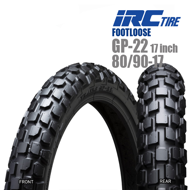  free shipping IRC PROTECH FOOTLOOSE GP-22 17inch 80/90-17 front | rear common use Cross Cub 110 Super Cub 110 CT125 Hunter Cub 