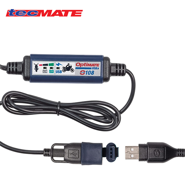  stock have Tec Mate OptiMate O-108v2 3300mA USB charger cable . discharge protection function installing 