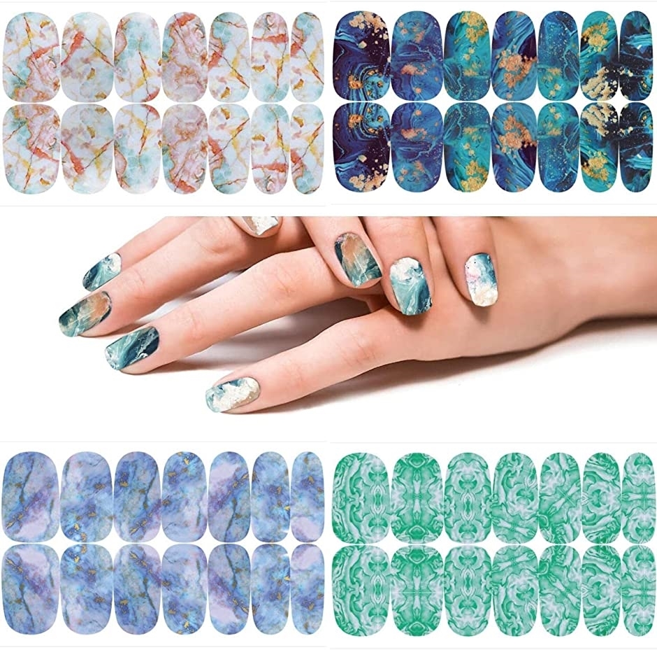 ネイルシール マーブル 鉱石デザイン 貼るだけマニキュア 可愛い アート Ymy21 24 スピード発送 ホリック Paypayモール店 通販 Paypayモール