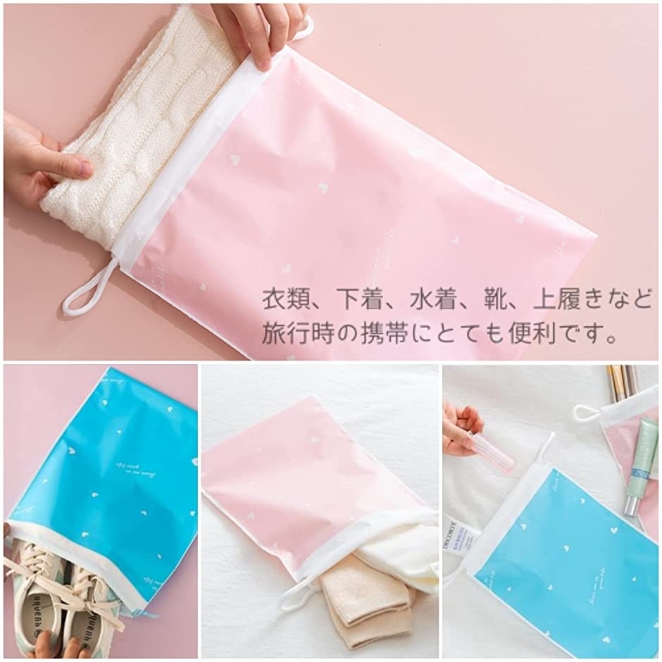 熱い販売 ビニール 巾着袋 ビニール巾着 きんちゃく袋 ブルーxピンク Ics World Com