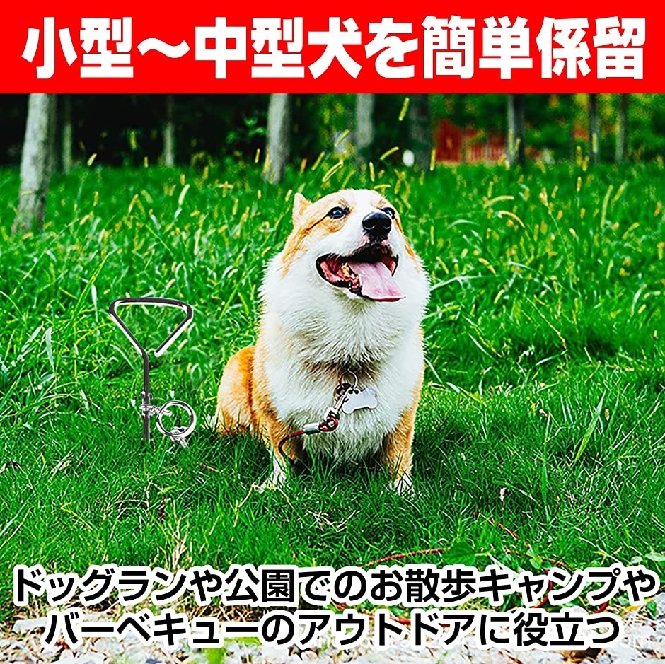 ドッグポール ロングリード ワイヤー 犬 庭 係留ステッキ イヌ 散歩 屋外 赤 3m 2個セット スピード発送 ホリック Paypayモール店 通販 Paypayモール
