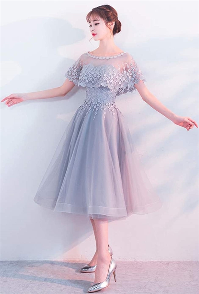 パーティードレス ミモレ丈 結婚式 ワンピース ロング フォーマルドレス S678 ブラック ブラック L ホリック Paypayモール店 通販 Paypayモール