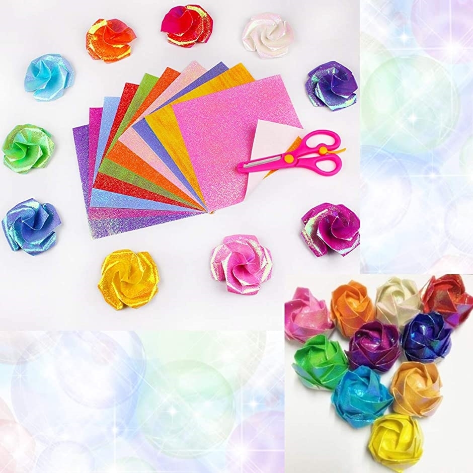 キラキラ 売り込み 折り紙 大きいサイズ おりがみ 折紙 100枚 50枚 25cm角 大判