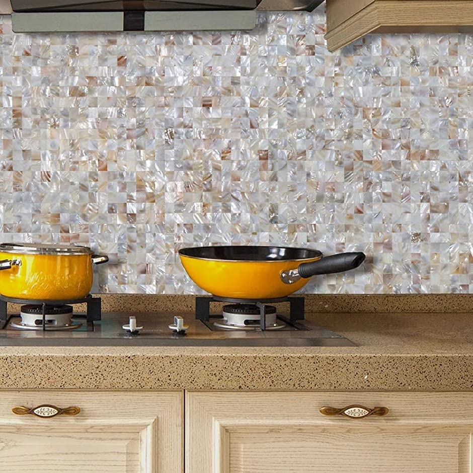 格安hot 7シート 天然シェルモザイクタイル Color ホリック Paypayモール店 通販 Paypayモール 貝殻タイルシール 防水耐熱タイルシート 壁紙シール 台所用 洗面所用 Natural 得価新作 Vanderschooten Com