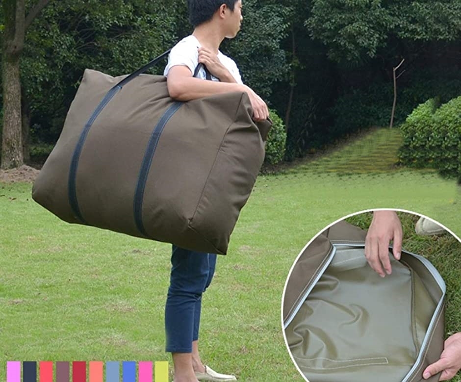 ワズチヨ 大容量 バック バッグ 超大型 新品 180l スタイリスト アウトドア ボストンバッグ ケース 布団収納 青色 大型トートバッグ