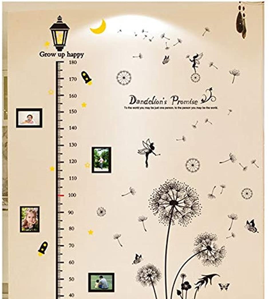 子供の身長を測れる かわいい ウォールステッカー 子供部屋 子育て 測定 壁 シール 壁紙 タンポポ Mdm ホリック Paypayモール店 通販 Paypayモール