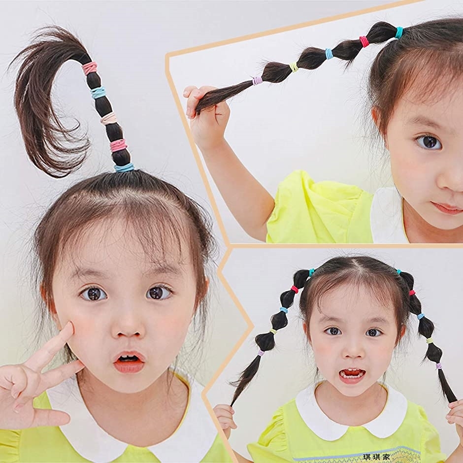 流行 Bianhuan ヘアゴム 子供 キッズ おしゃれ シンプル 髪ゴム ベビー 赤ちゃん カラフル 0本 シンプル 超特価sale開催