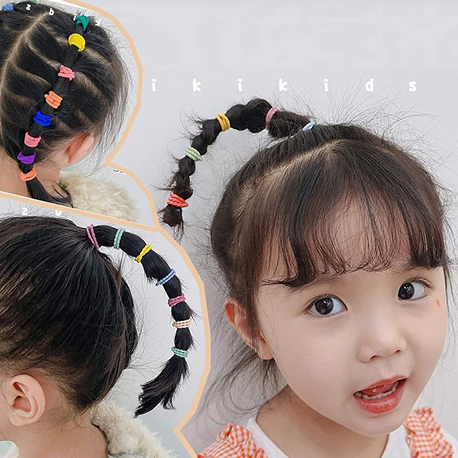 流行 Bianhuan ヘアゴム 子供 キッズ おしゃれ シンプル 髪ゴム ベビー 赤ちゃん カラフル 0本 シンプル 超特価sale開催