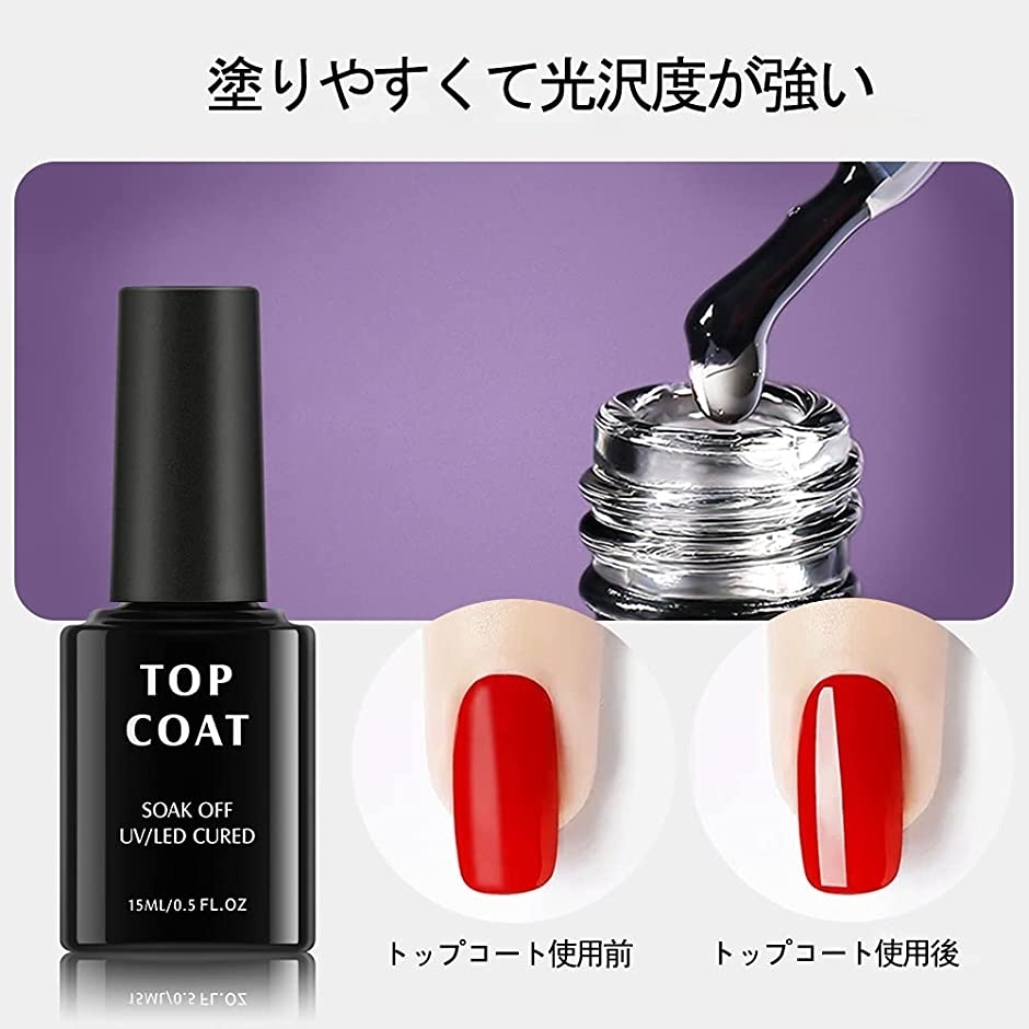 Sale 37 Off ジェルネイル ベースコート トップコート ジェルネイル用 15ml 2本セット ベース 15ミリリットル X 2 Columbiatools Com
