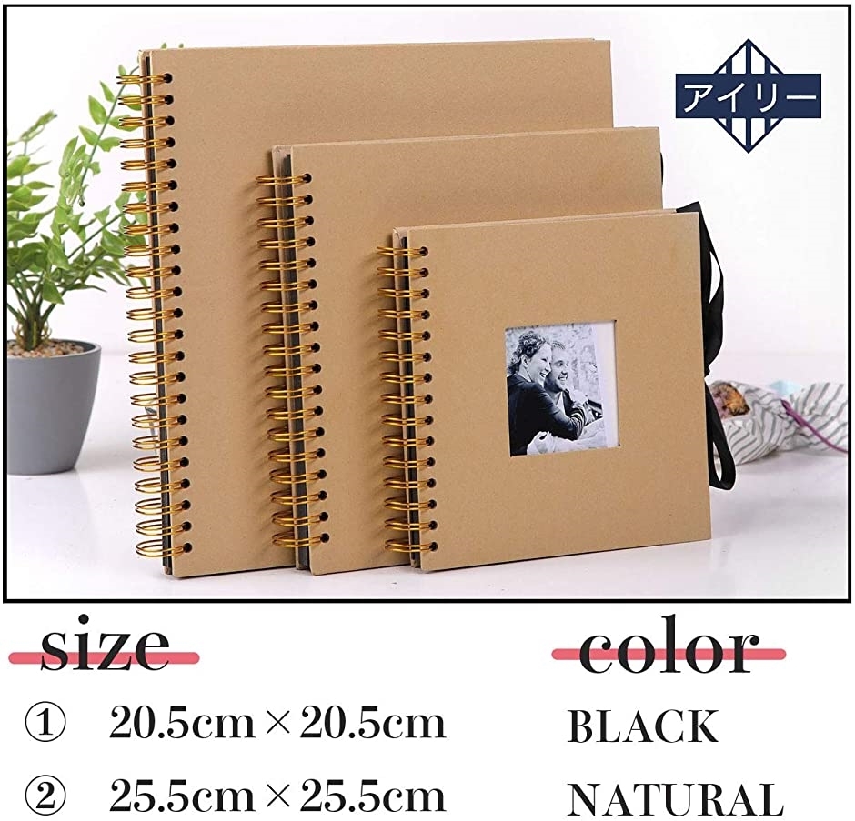 正規逆輸入品 手作りアルバム 台紙 黒 スクラップブック 正方形 フォトアルバム 黒台紙 リング ブラック 5cm X 5cm Sale開催中