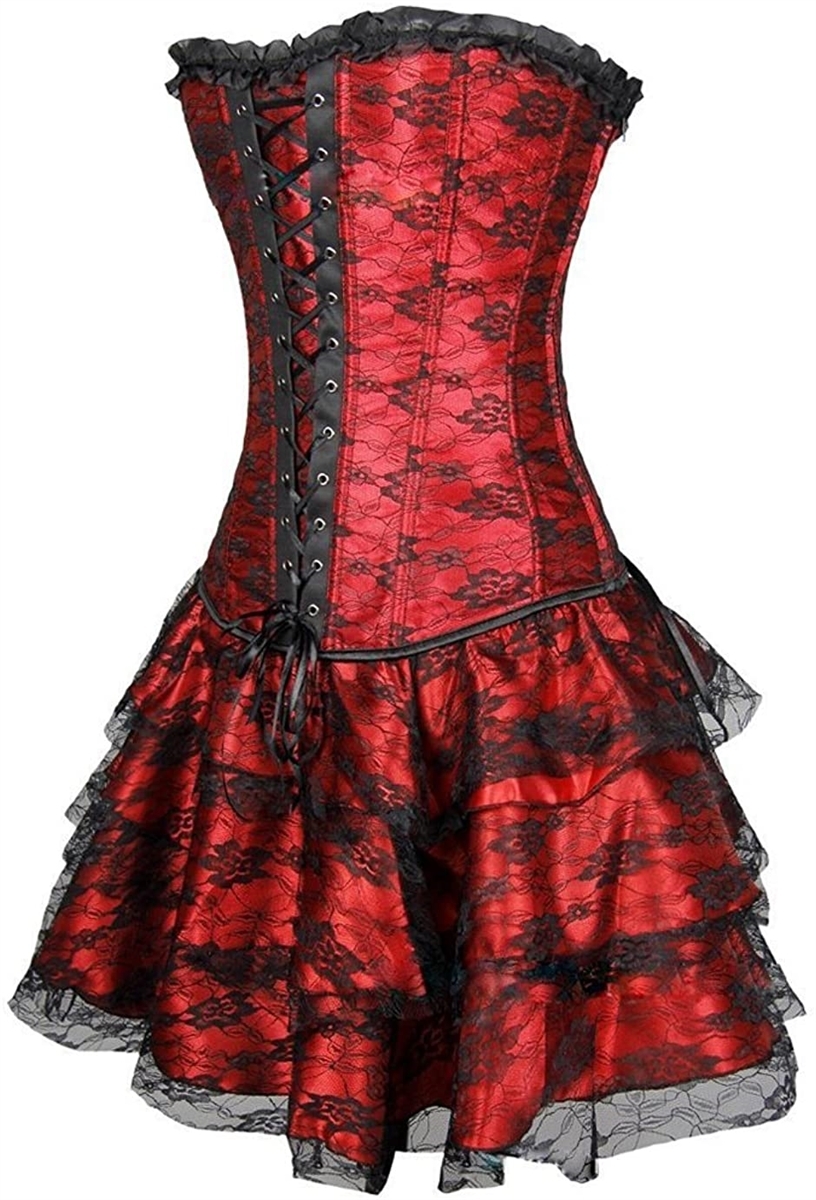 大きいサイズ ワンピース レース コルセット スカート ビスチェ ドレス Xxl Tokyo Goods 黒 赤 Xxl ホリック Paypayモール店 通販 Paypayモール