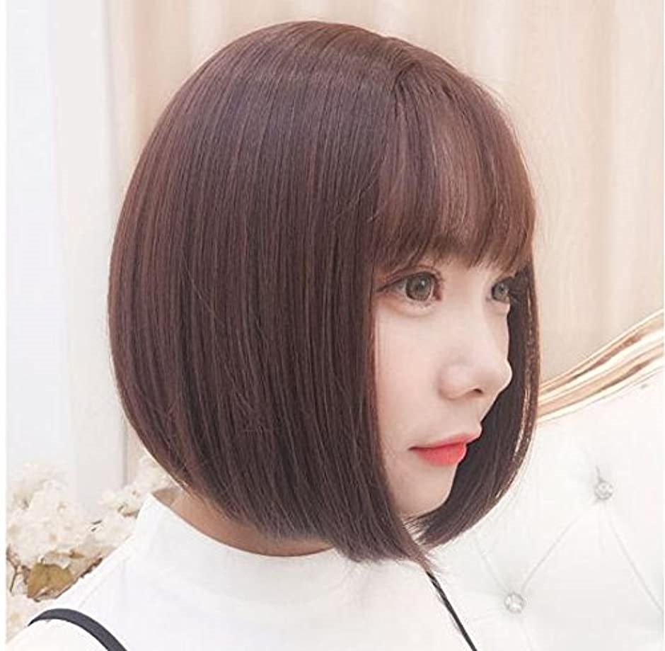 エーション ウィッグ カール 巻き髪 人毛 耐熱 茶色 ダークブラウン ホリック Paypayモール店 通販