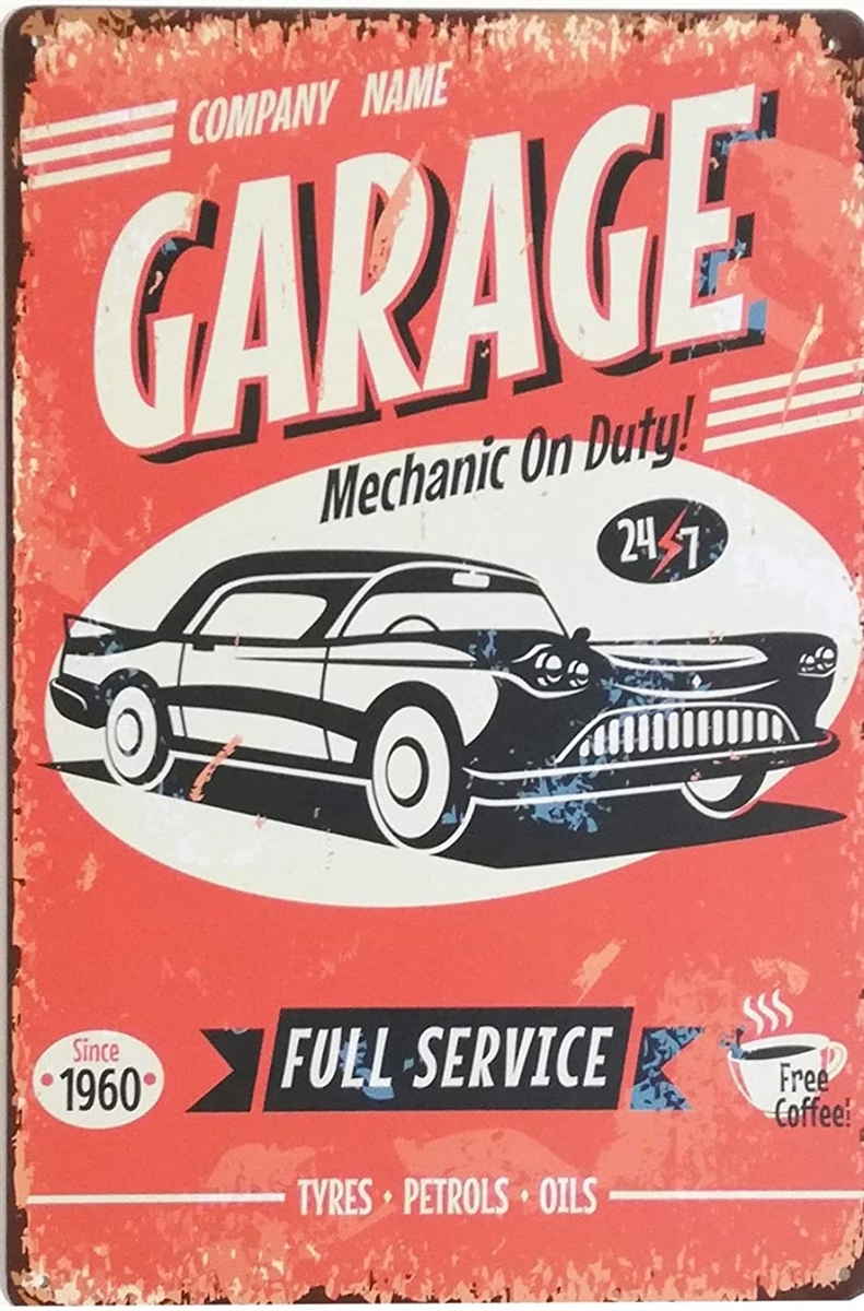 ブリキ メタル プレート アウトレットセール 特集 サイン 5枚セット アンティーク アメリカン ダイナー 車 雑貨 インテリア 看板 レトロ ガレージ