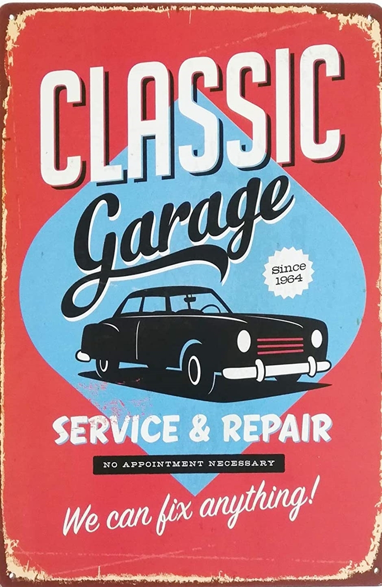 ブリキ メタル プレート アウトレットセール 特集 サイン 5枚セット アンティーク アメリカン ダイナー 車 雑貨 インテリア 看板 レトロ ガレージ