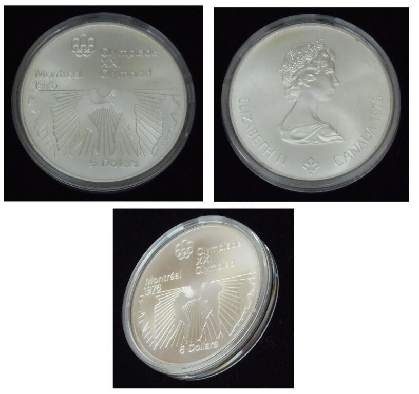 montoli all Olympic memory silver coin set 5 dollar ×2 sheets,10 dollar ×2 sheets 1976 / silver /SV925(57696)