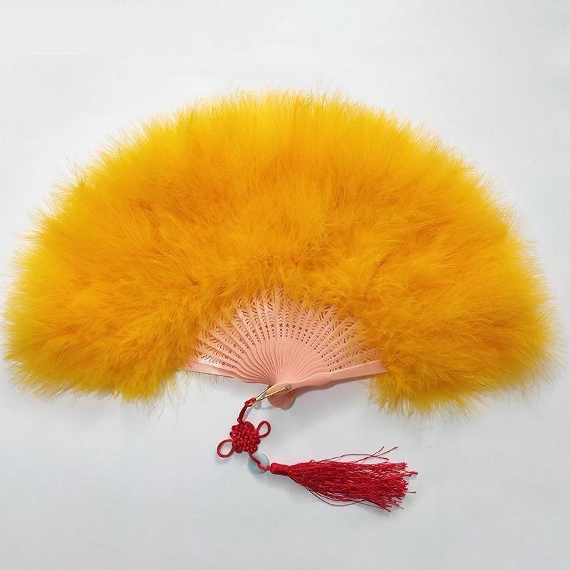  Mai fan lady's stylish Dance Mai pcs Bubble feather fan kala Full color 17 color cosplay Dance properties fancy dress Halloween Event small articles .. for 