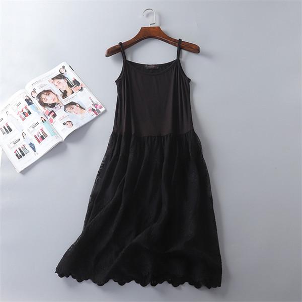  Cami dress long One-piece lady's 2 type chu-ru race inner tanker One-piece part shop put on long pechi One-piece pretty for lady 