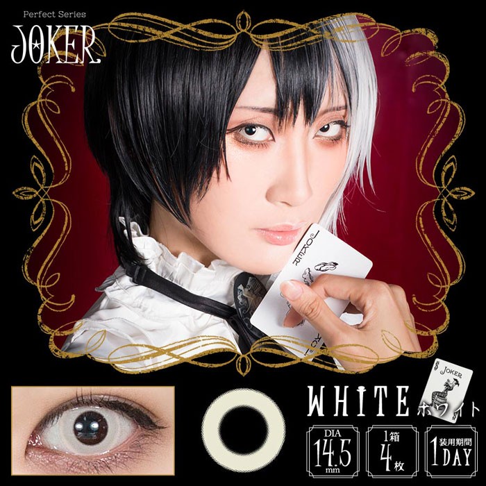intervia ドルチェコンタクト パーフェクトシリーズ ワンデー ジョーカー ホワイト 4枚入り 1箱