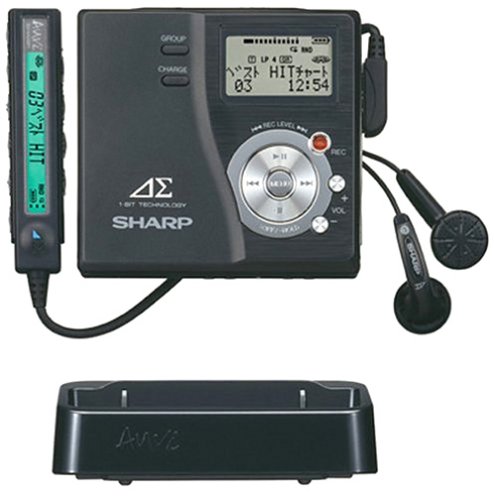 ポータブルプレーヤー SHARP AUVI MD-DR77-S シャープ Auvi MD-DR77-S（シルバー） ポータブルMDプレーヤー - 最