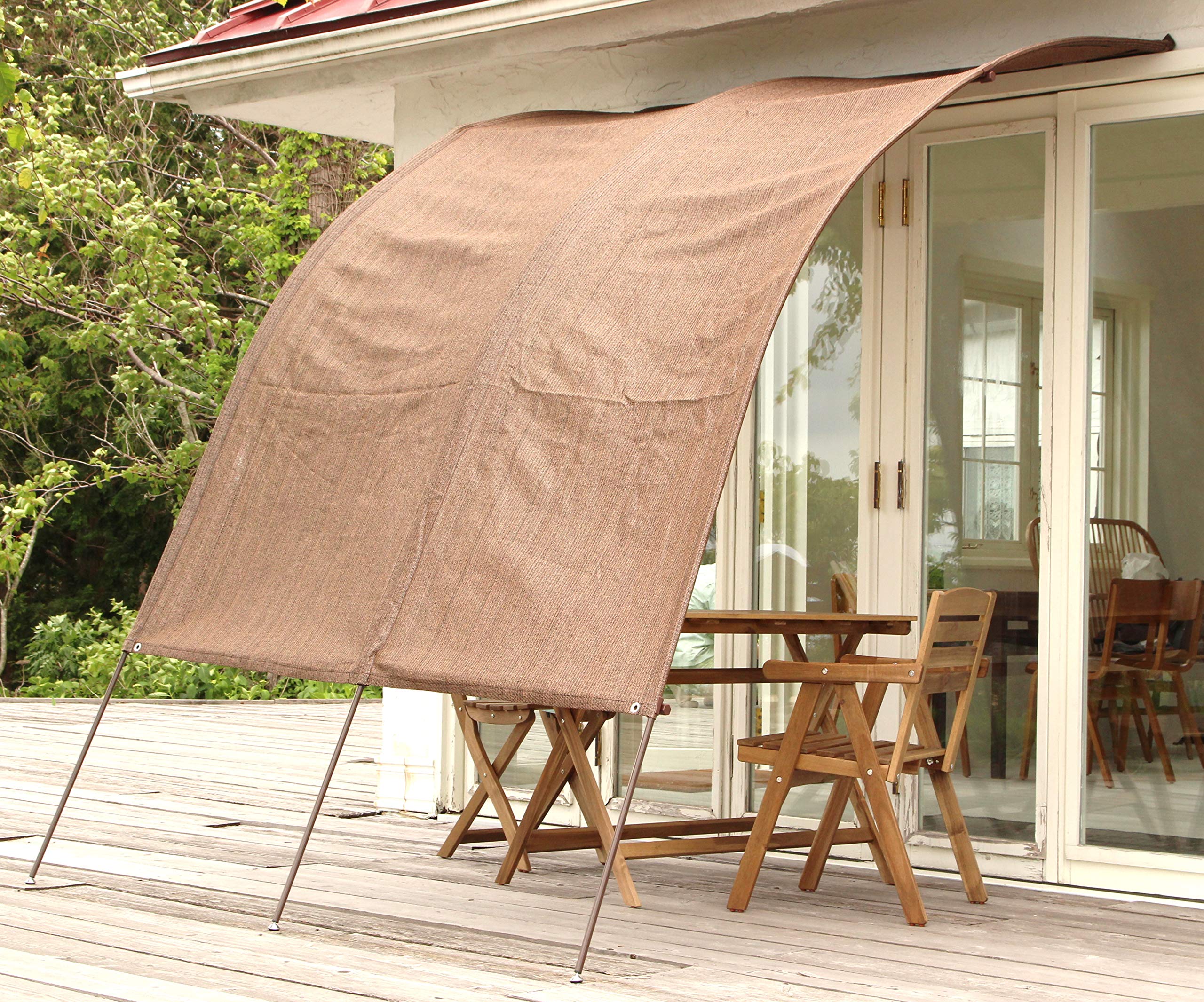  living наружный (Living Out) затеняющий экран, шторки от солнца арка форма ширина 3m Brown 