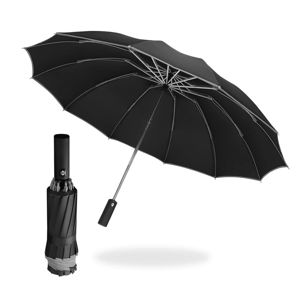  folding umbrella [1 2 ps .] folding umbrella men's large folding umbrella automatic opening and closing resistance by return pcs manner correspondence rainy season measures enduring a little over manner super water-repellent big size car wet 