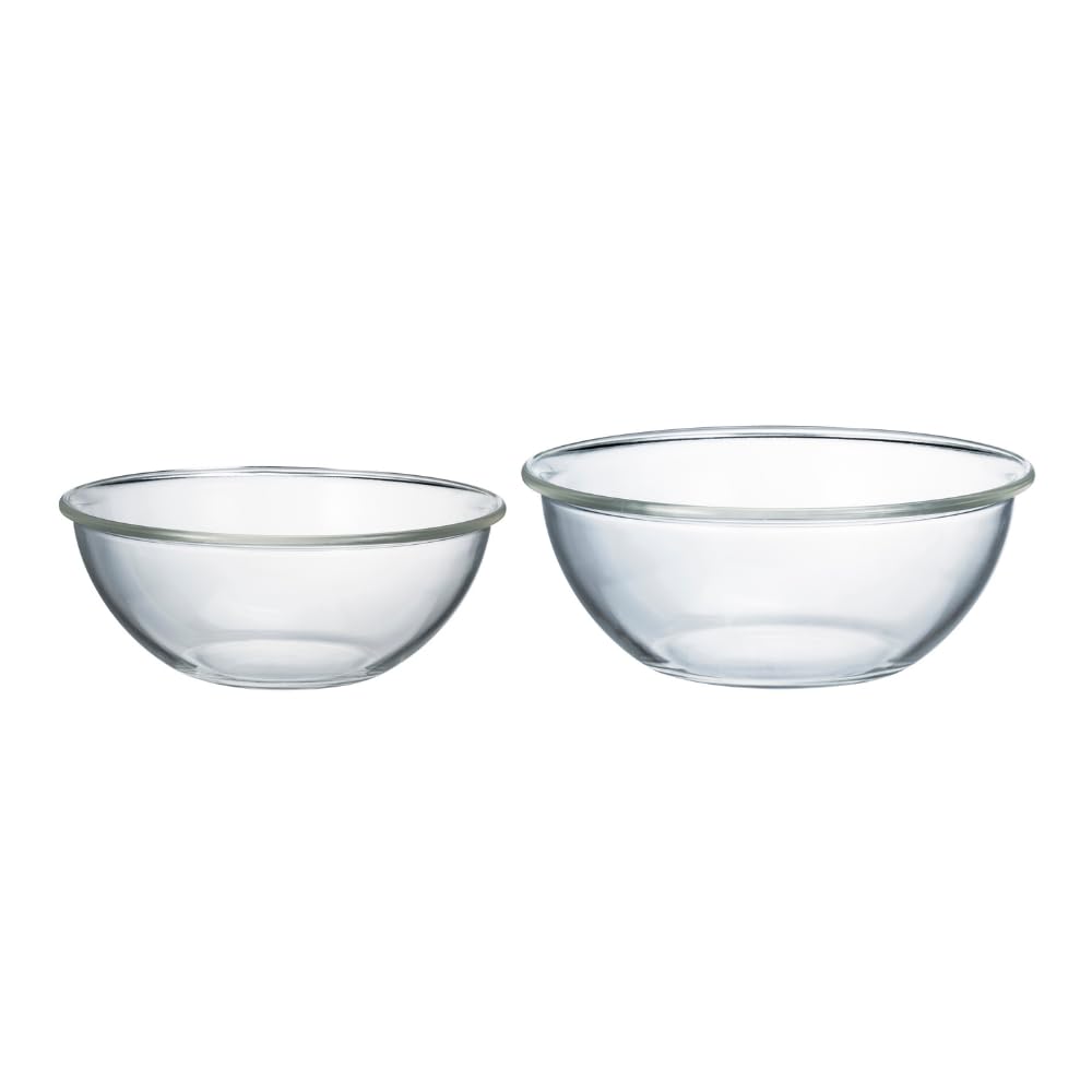 HARIO( HARIO ) жаростойкий стеклянный . type миска 2 шт. комплект 2000ml 2500ml BUONO kitchen мульти- мяч прозрачный сделано в Японии 