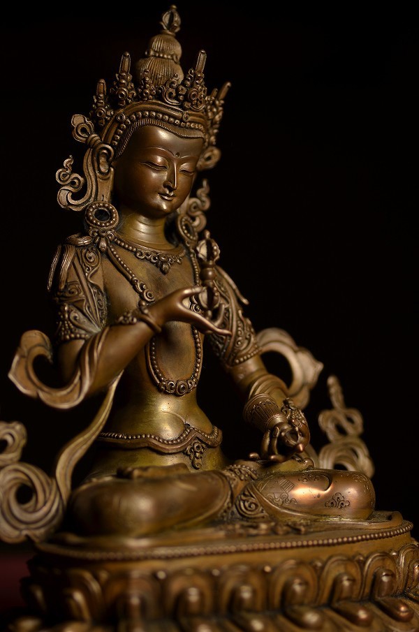 .. bodhisattva copper structure engraving finishing 