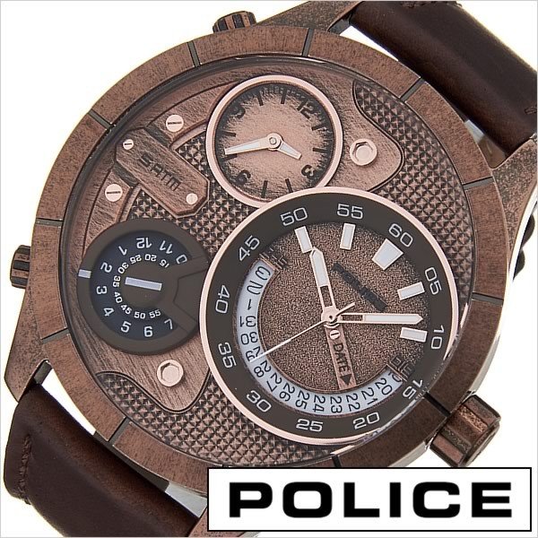 POLICE ブッシュマスター 14638XSQR-32 （アンティークローズゴールド） メンズウォッチの商品画像