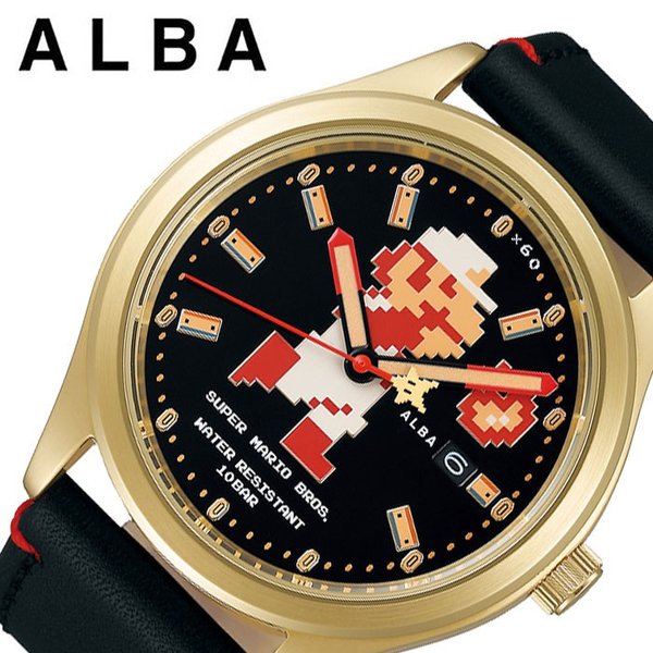 SEIKO ALBA ビックサイズ マリオ ACCA701 （ブラック） ALBA（SEIKO） メンズウォッチの商品画像