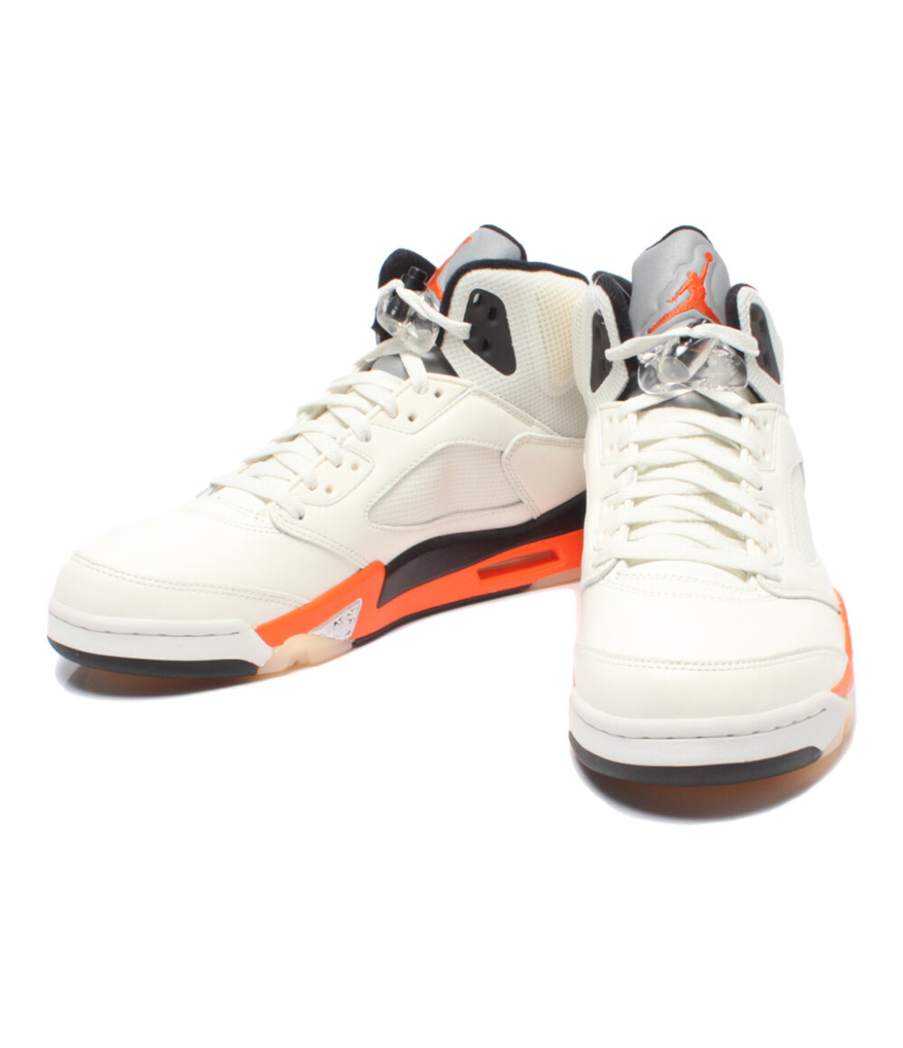 NIKE AIR JORDAN 5 "ORANGE BLAZE" DC1060-100 （セイル/メタルシルバー/ブラック/オレンジブレイズ） Jordan エア ジョーダン 5 メンズスニーカーの商品画像