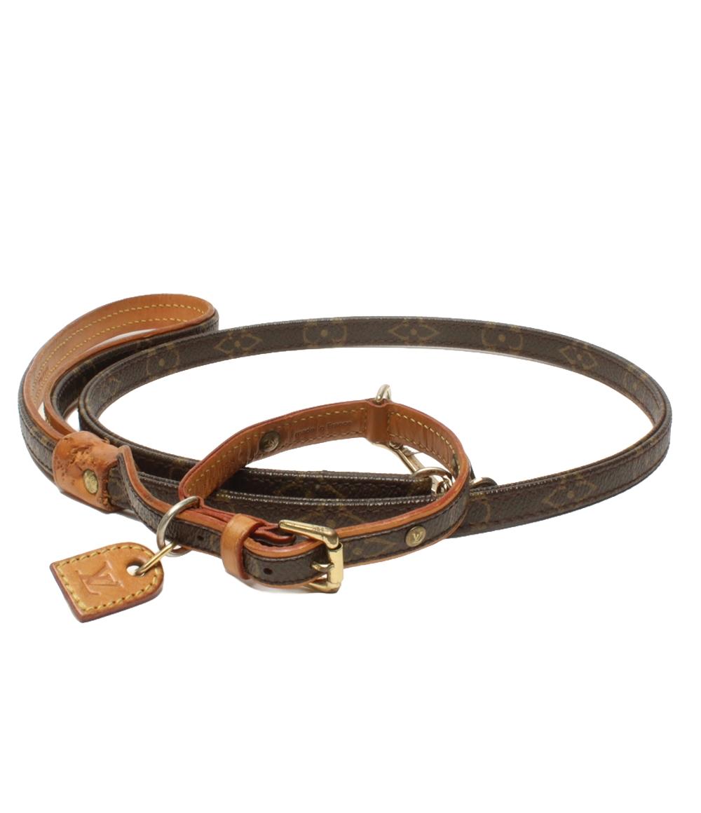  Louis * Vuitton ошейник Lead res Baxter MM монограмма M58056 LOUIS VUITTON б/у 